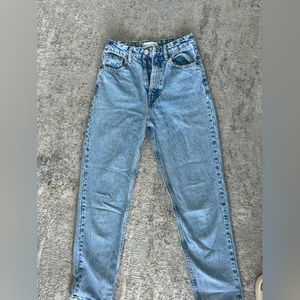 Zara Distressed Acid Wash Jeans